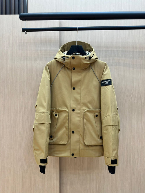 Burberry Hooded Utility Short Down Jacket — front