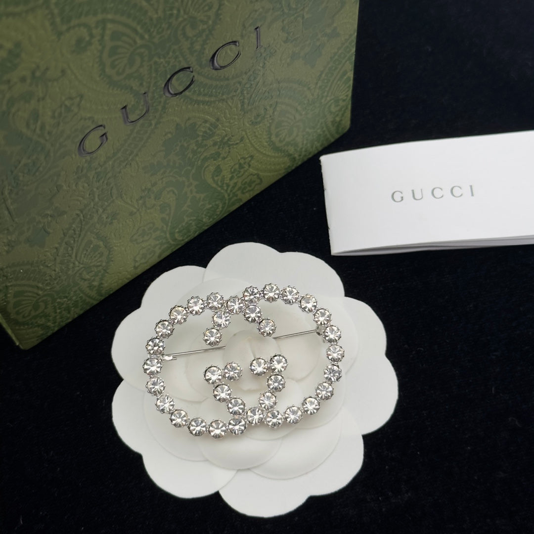 Gucci Brooch Silver 184412