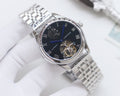 Cartier Silver Black Dial Bracelet Watch — hero