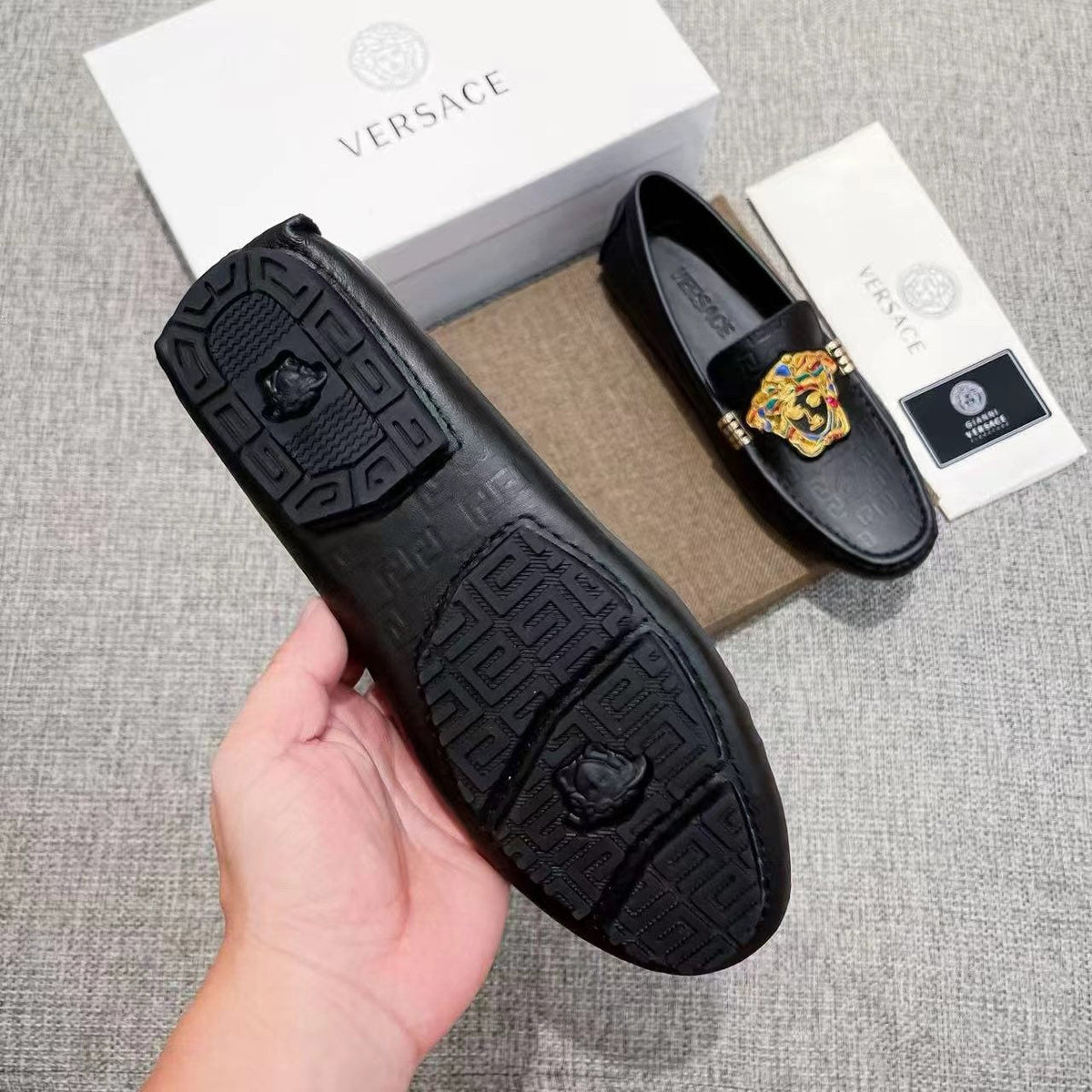 Versace Crest Loafers — detail