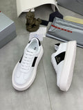 Prada Triangle Panel Low-Top Sneakers — front