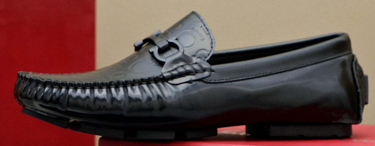 Ferragamo Metal-Bit Moc-Toe Loafers — hero
