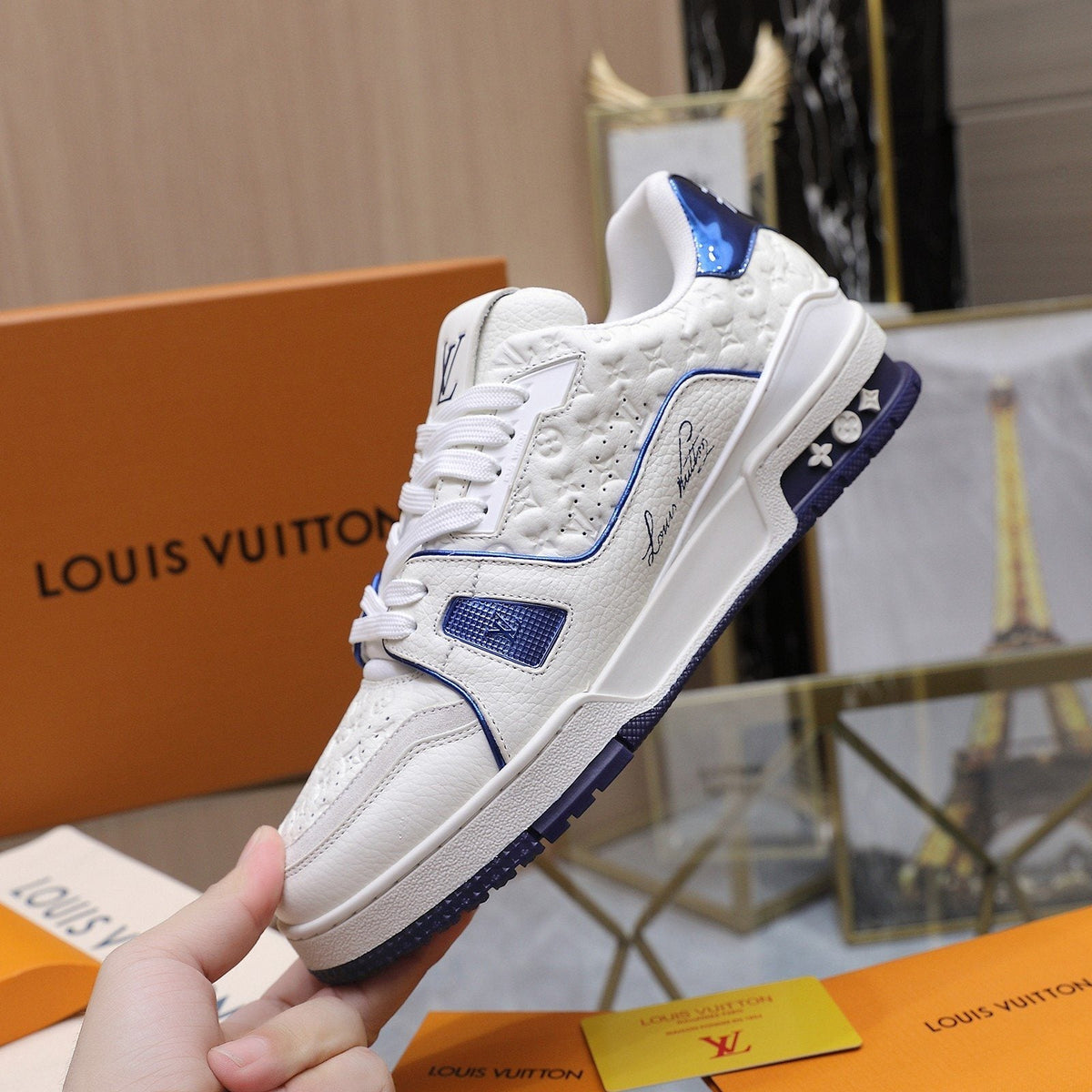 Louis Vuitton Low-Top Lace Sneakers — side